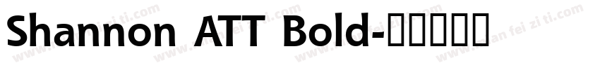 Shannon ATT Bold字体转换